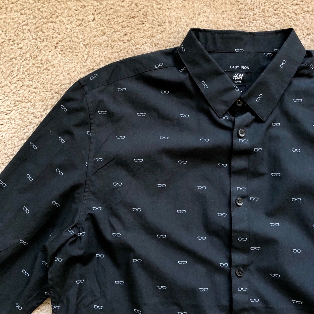 H&M Men’s XL Slim Fit Collared Shirt